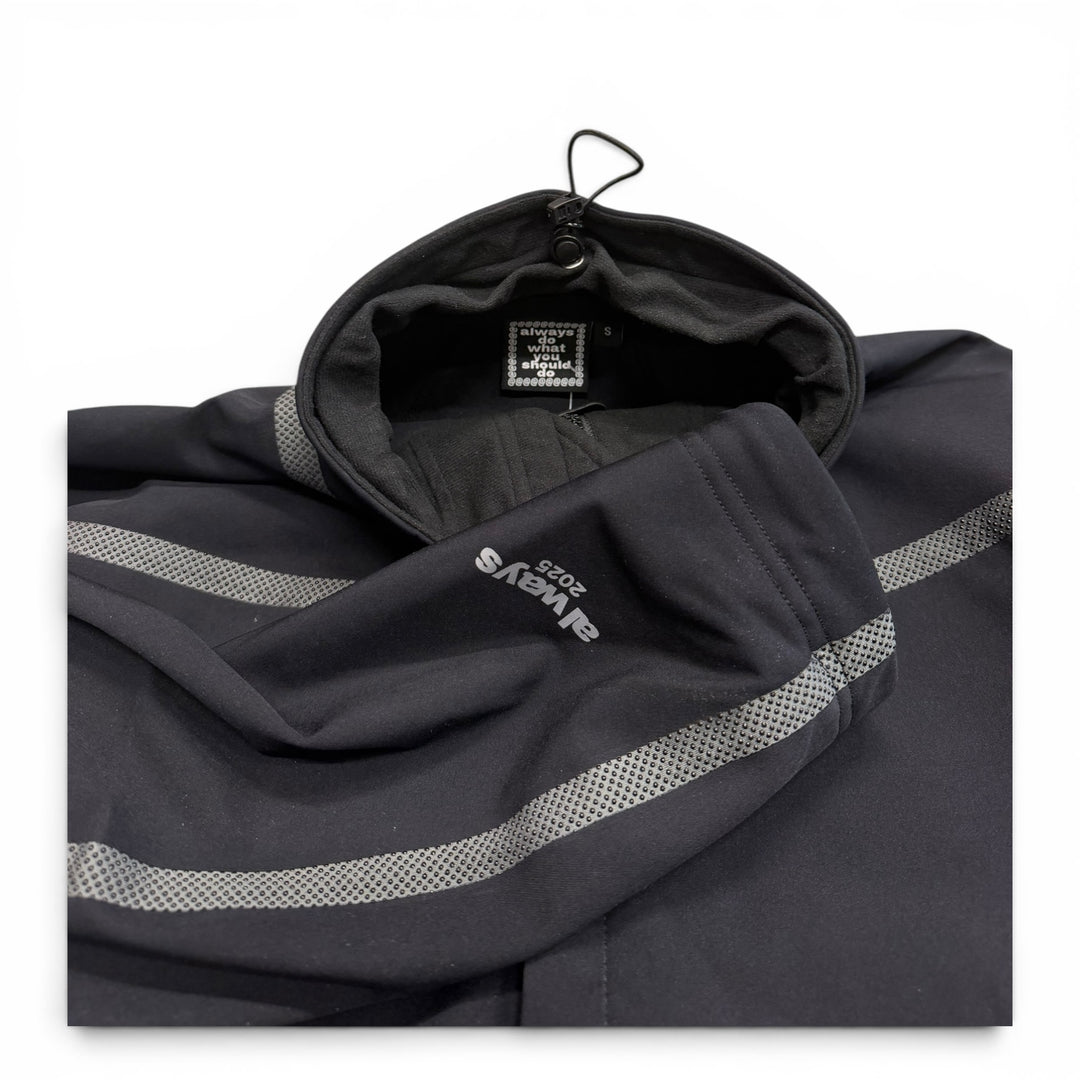 Always Do What You Should Do Tapped Weatherproof Jacket Black (S)