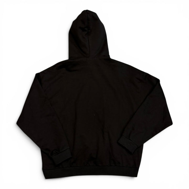 FFFPOSTALSERVICE Curved Zip Up Black Hoodie (L)