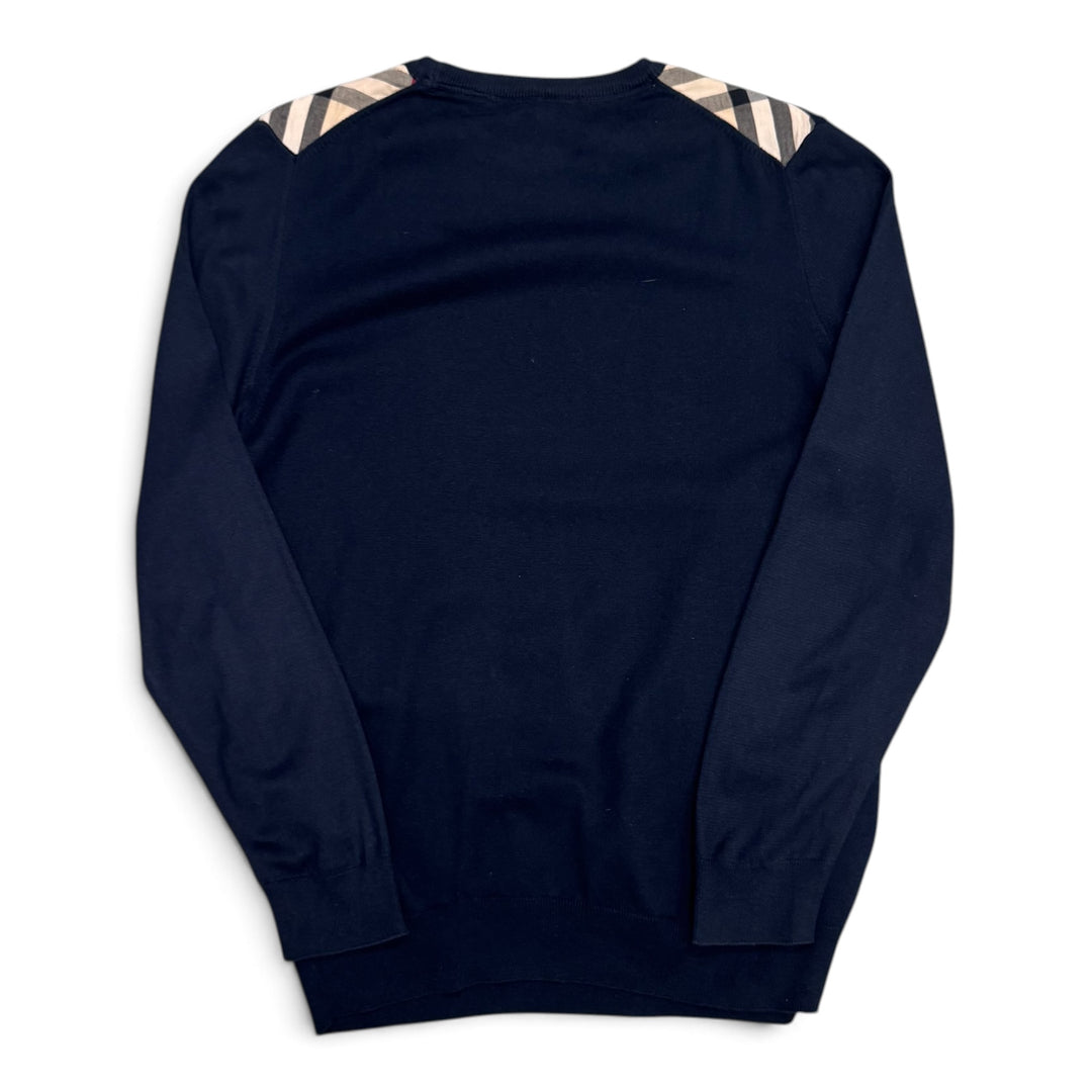 Burberry Navy Knitted Sweater (XXL)
