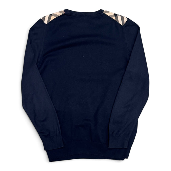 Burberry Navy Knitted Sweater (XXL)