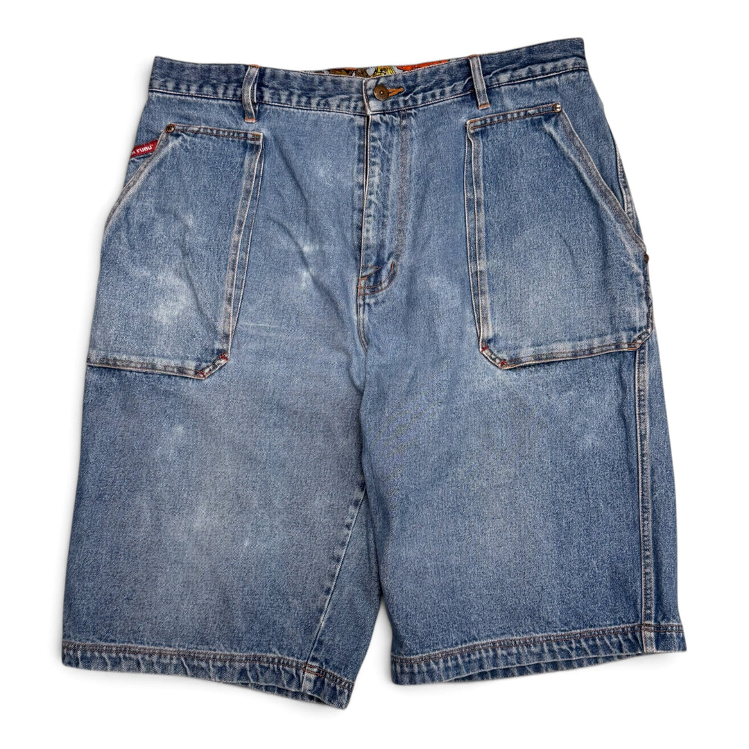 90's Vintage Fubu Platinum Baggy Denim Jorts (40)