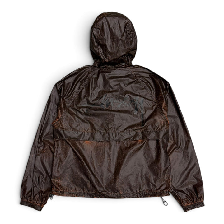 Stussy Brown Beach Shell Cracked Ripstop Jacket (M)