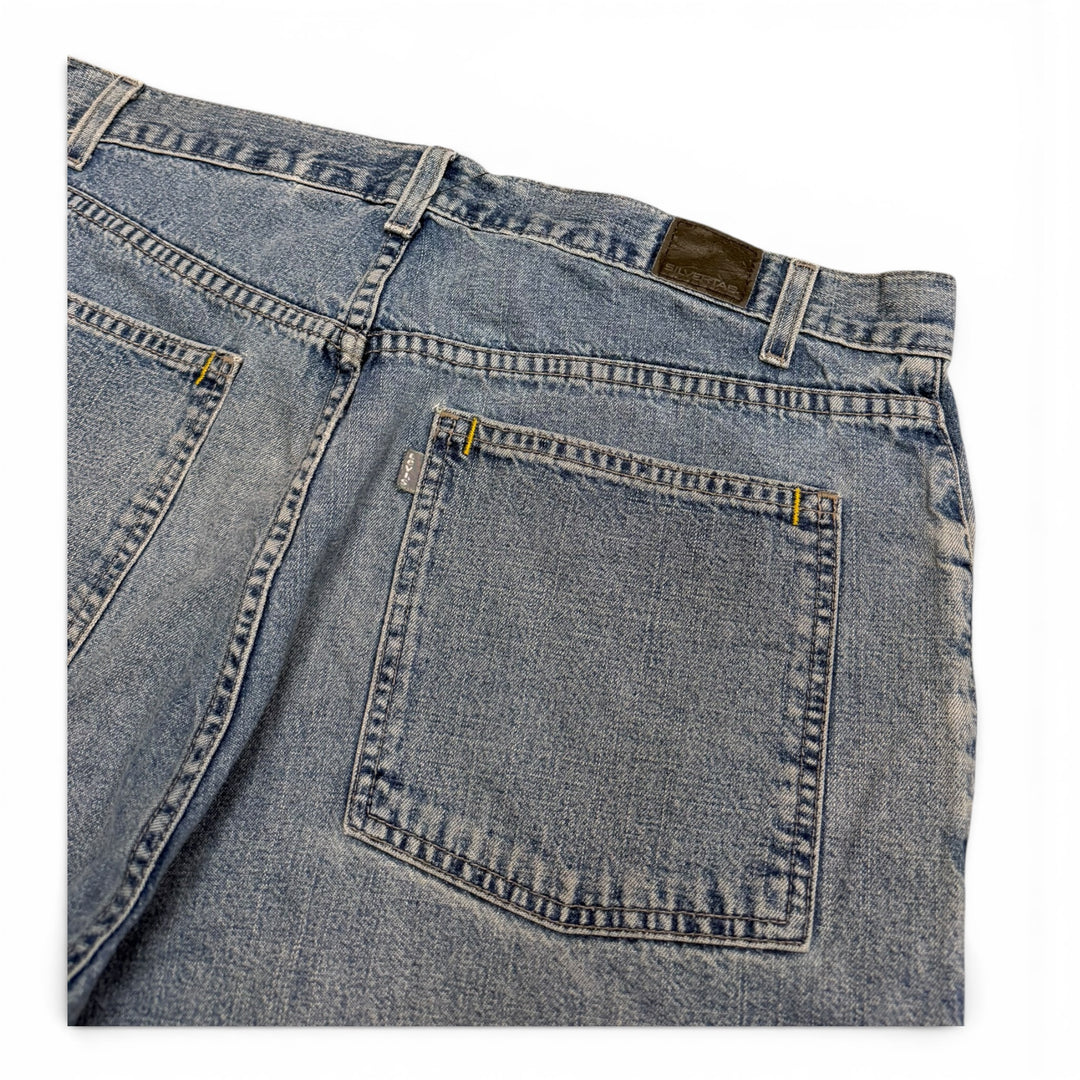 Vintage Levis Silvertab Baggy Denim Shorts Blue (40")