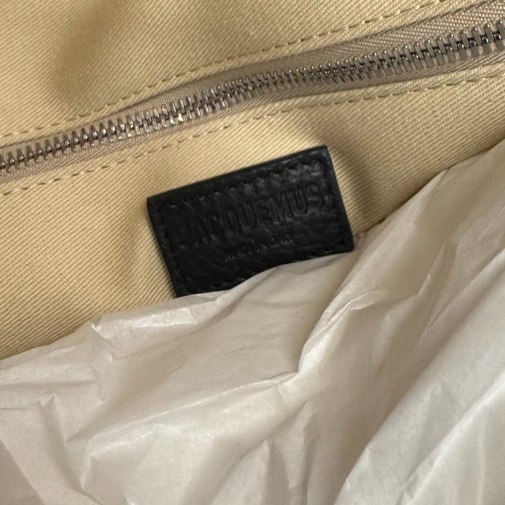 Jacquemus Tourism  Leather Tote Bag  BLACK (L)