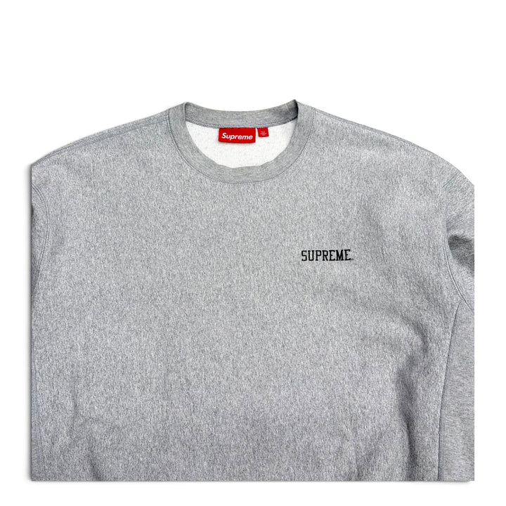 Supreme Washed Crewneck Grey Sweatshirt (L)