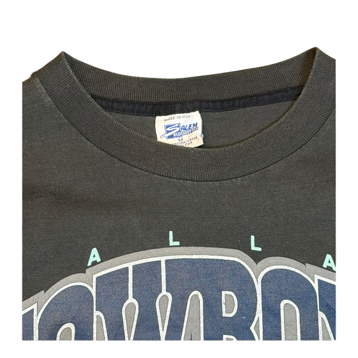 1991 Vintage Dallas Cowboys Black Graphic T-Shirt (M)