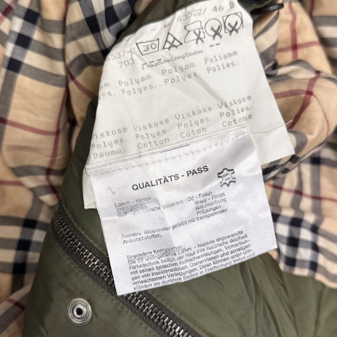 Vintage Burberrys Quilted Jacket Green (L)