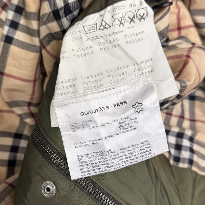 Vintage Burberrys Quilted Jacket Green (L)
