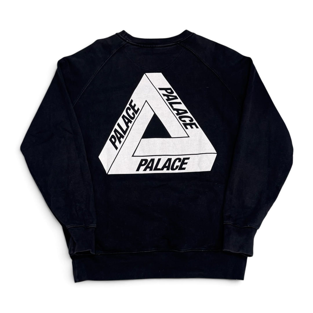 Palace Faded Big Logo Sweatshirt Black (XXL)