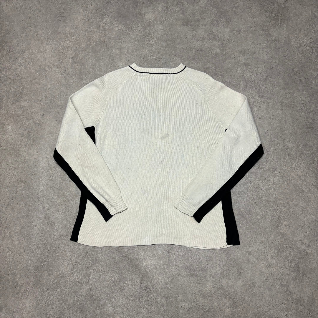 Vintage Polo Jeans Ralph Lauren Cream Knitted Sweater (L)