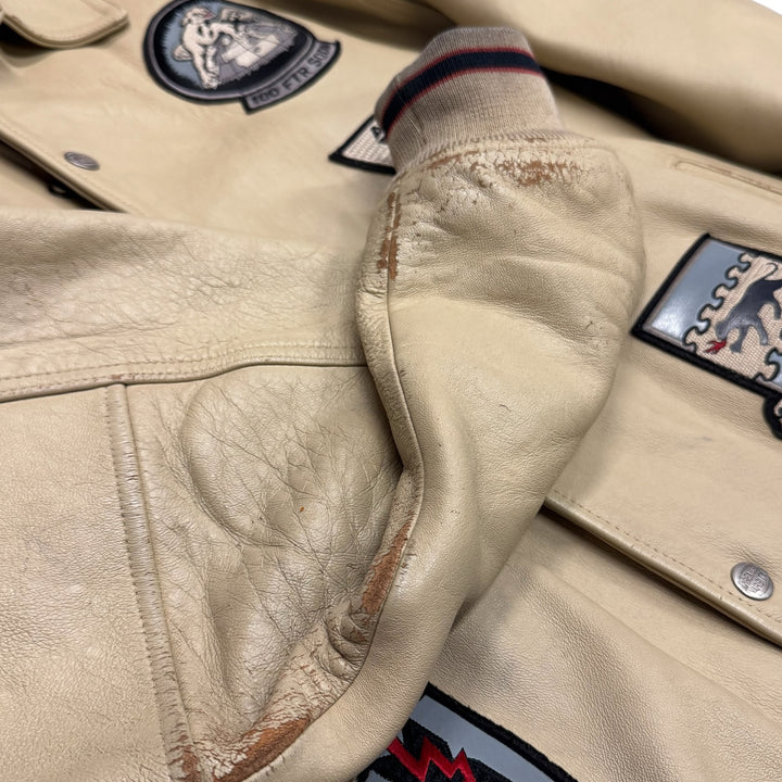 Vintage Avirex Leather Jacket (XXL)