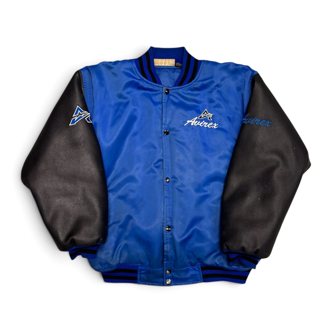 Vintage Avirex Blue & Black Varsity Jacket (S)