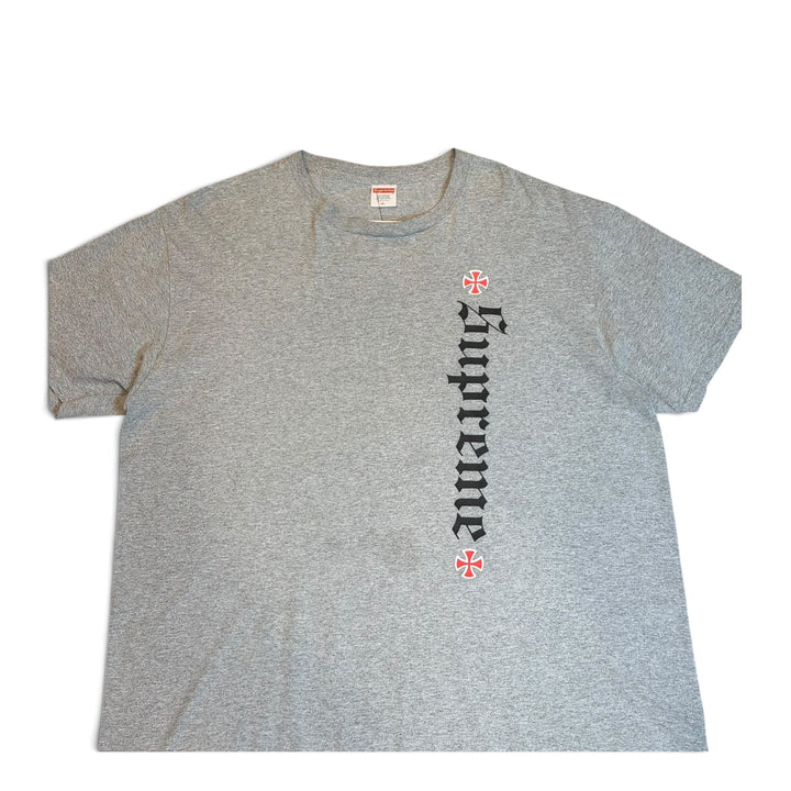 Supreme Grey Spell Out Graphic T-Shirt (XL)