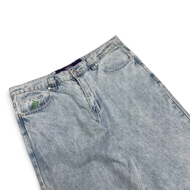 Always Do What You Should Do Light Blue Denim Trousers (M)