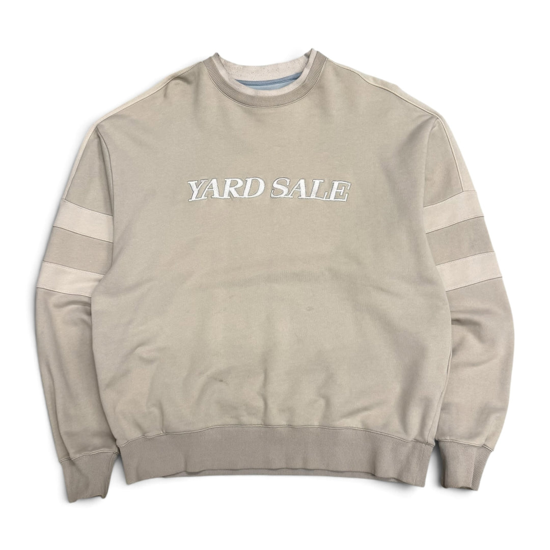 Yard Sale Crew Neck Sweatshirt Beige (XL)