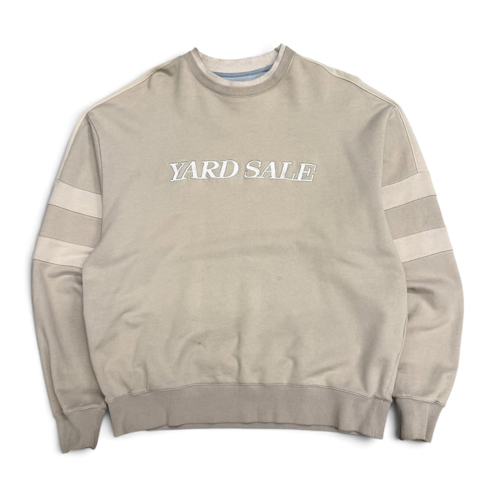 Yard Sale Crew Neck Sweatshirt Beige (XL)