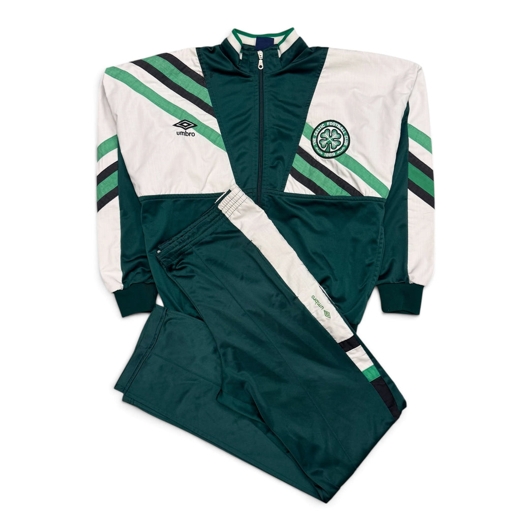 1990/92 Vintage Celtic FC Umbro Full Tracksuit (M)