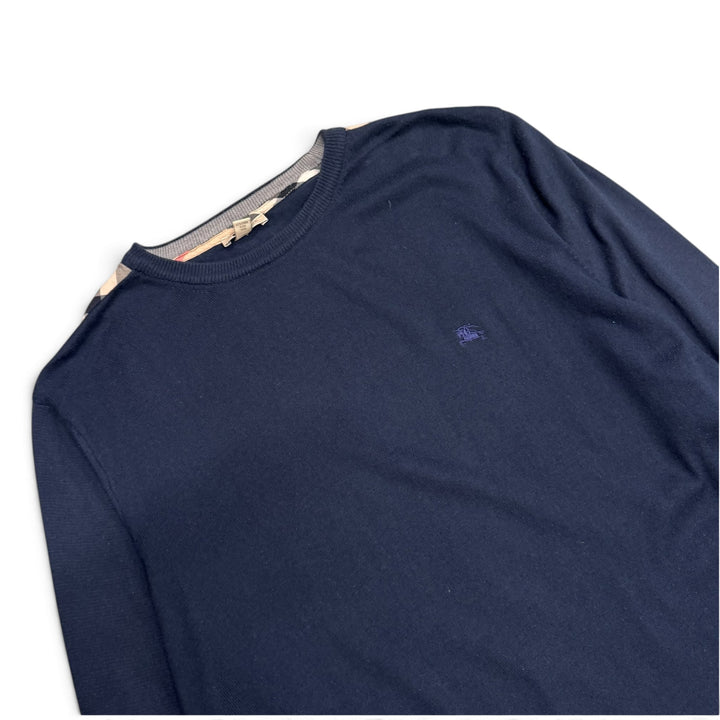 Burberry Navy Knitted Sweater (XXL)