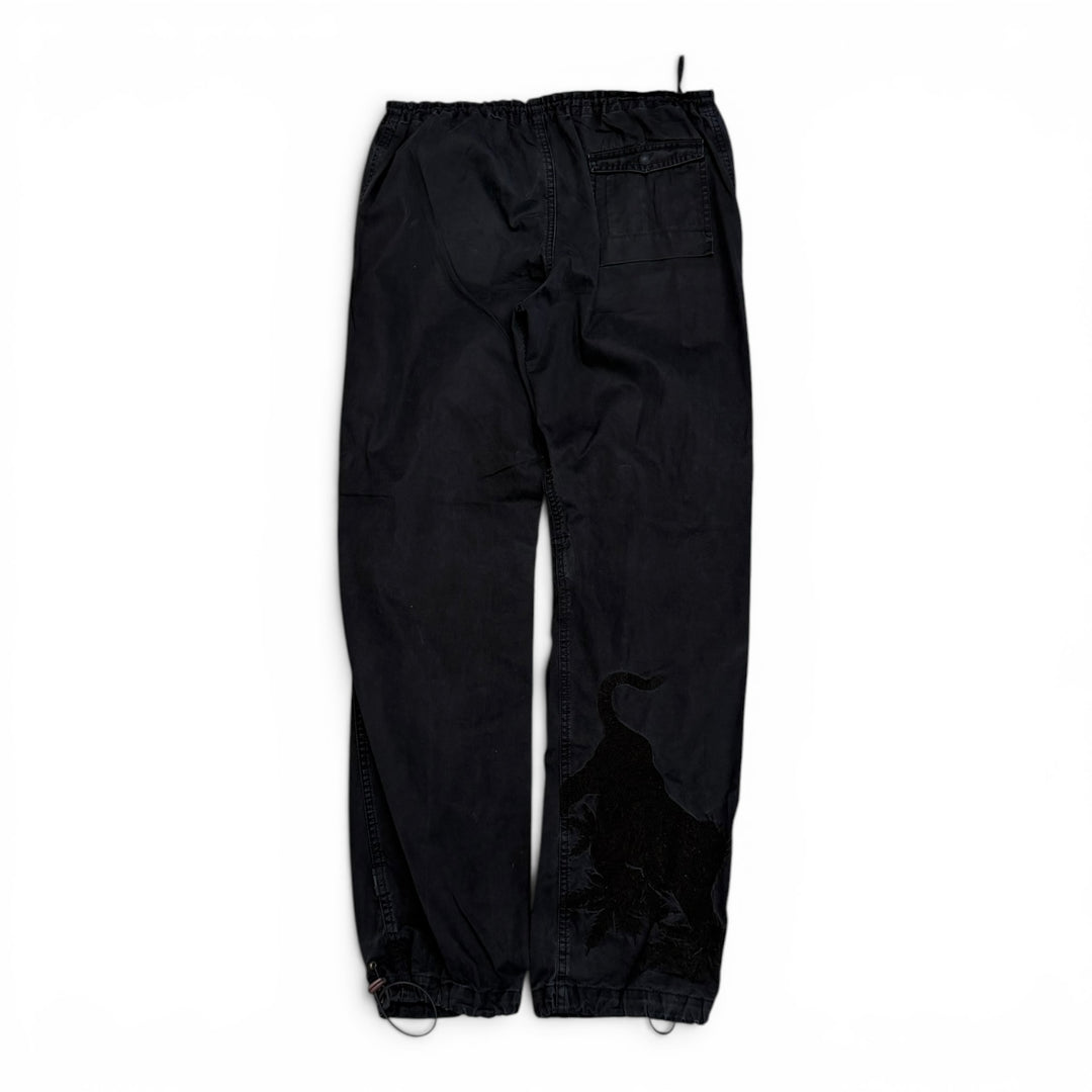 Vintage Maharishi Embroidered Joggers Black (XS)