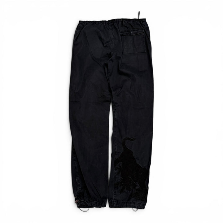 Vintage Maharishi Embroidered Joggers Black (XS)