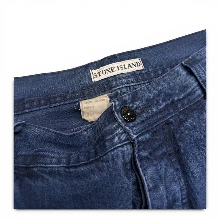 Vintage 80's Stone Island Straight Fit Jeans Blue 34"
