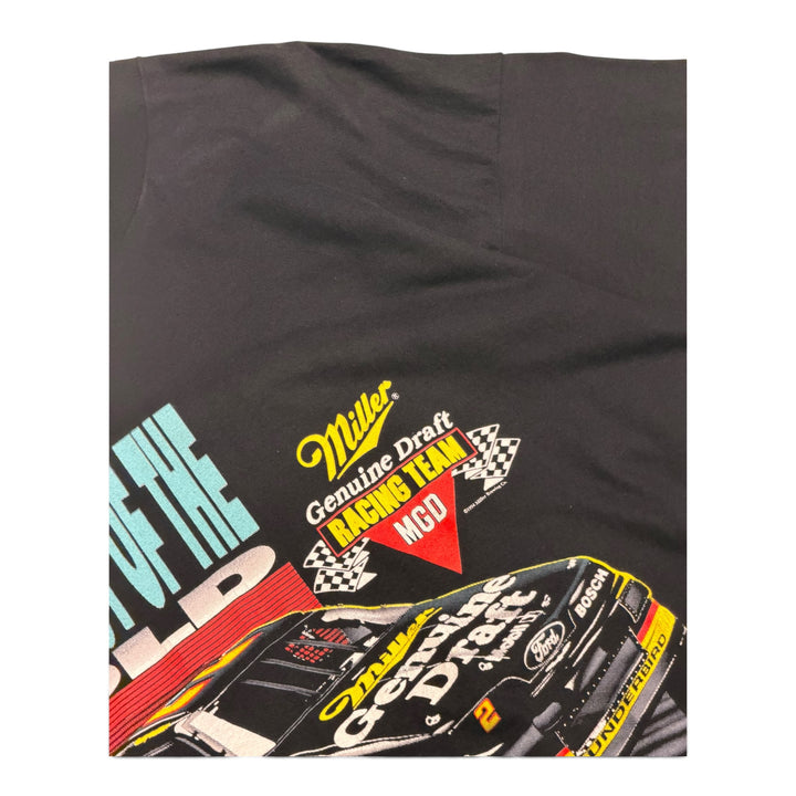 Vintage Miller Nascar Graphic T shirt Black (XL)