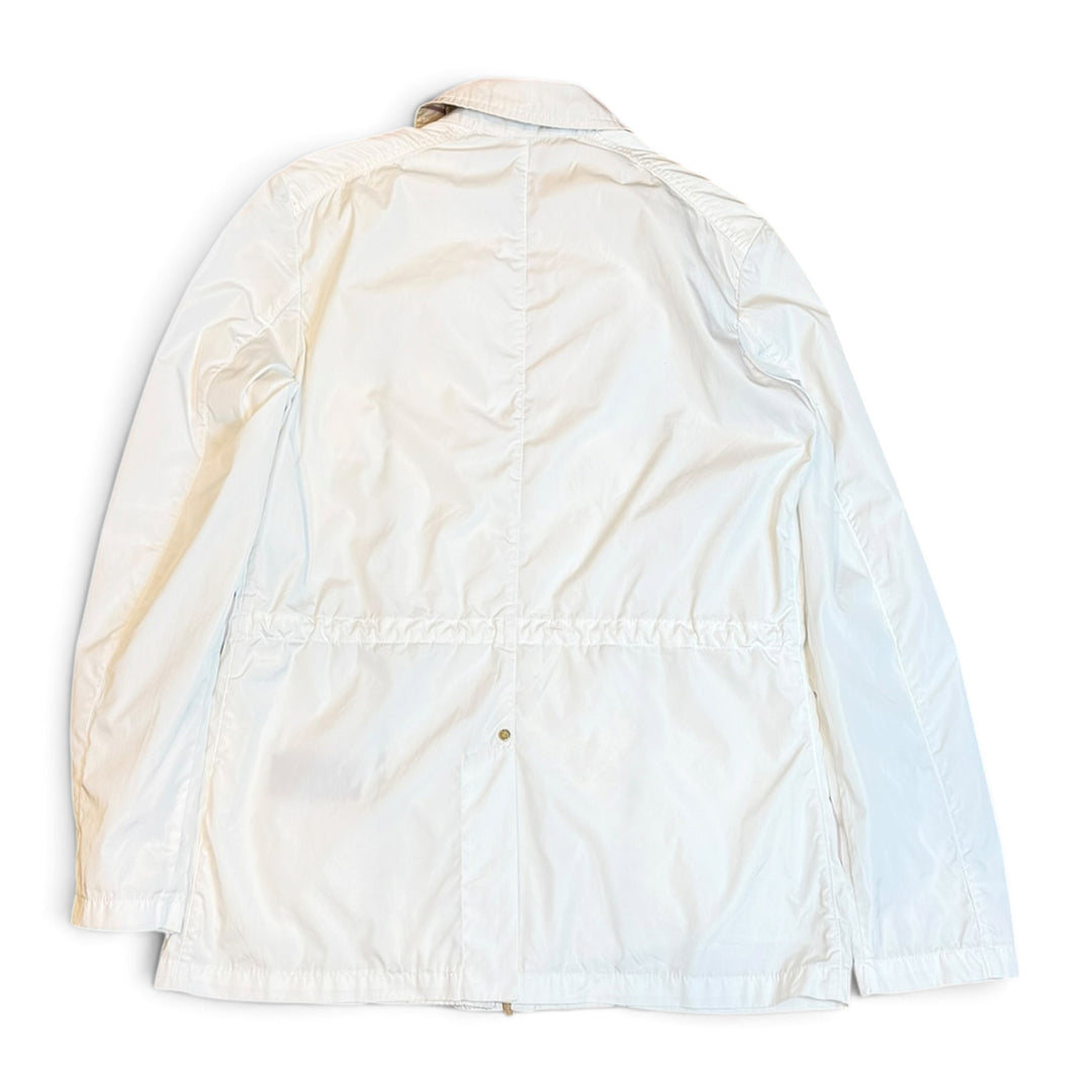 Vintage Burberry White Lightweight Jacket (Women's L)