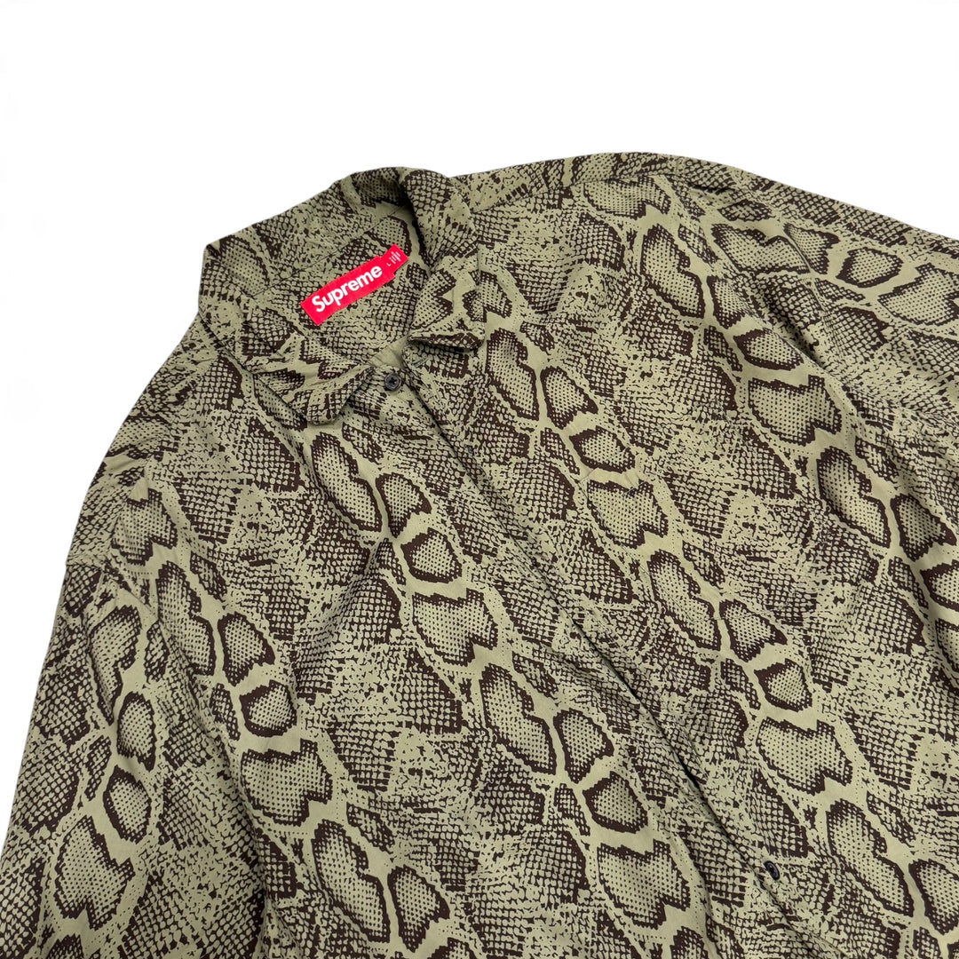 Supreme Snake S/S Short Sleeve Shirt Green (L)