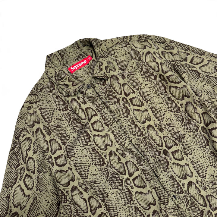 Supreme Snake S/S Short Sleeve Shirt Green (L)