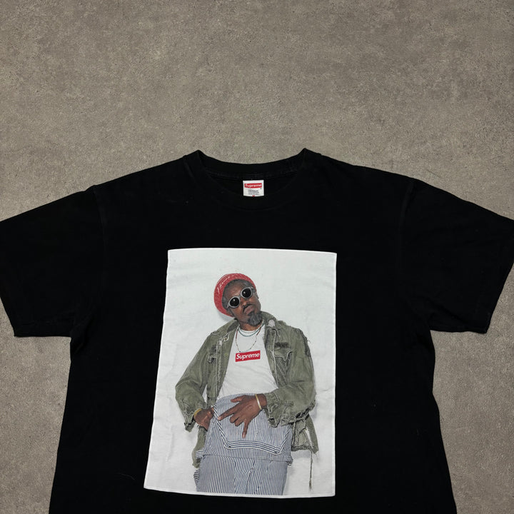 Supreme Andre 3000 Black Graphic T-Shirt (M)