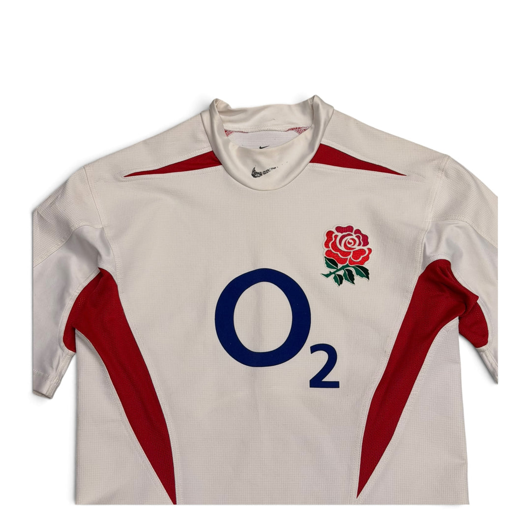 Vintage England Rugby Short Sleeve Jersey White (M)