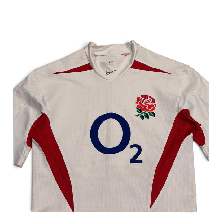 Vintage England Rugby Short Sleeve Jersey White (M)