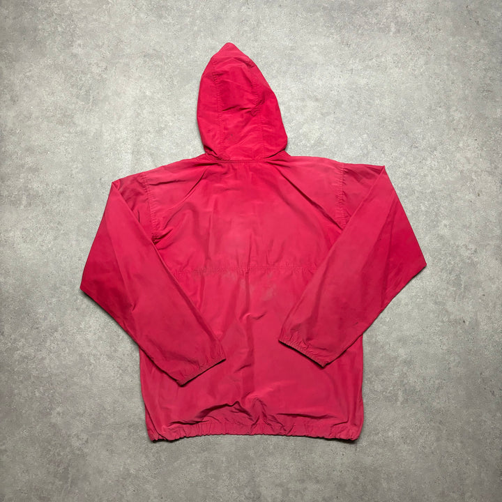 1980's Vintage Patagonia Made In USA Red Pullover Windbreaker (L)