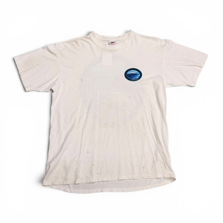 90's Vintage Speedo White Graphic T-Shirt (XL)