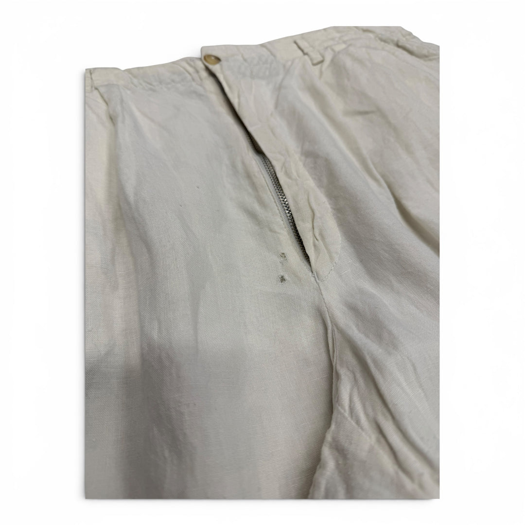 Vintage 90's Armani Trousers White 34"