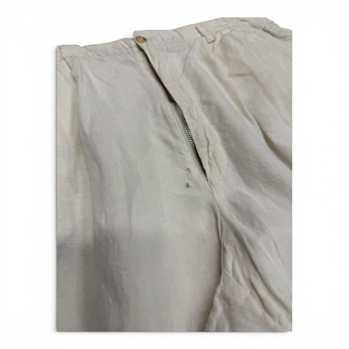 Vintage 90's Armani Trousers White 34"