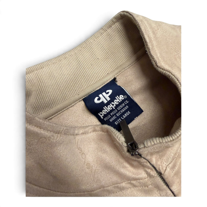 Vintage Pelle Pelle Suede Monogram Leather Jacket Set Cream (L)