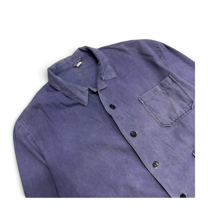 Vintage Chore French Workwear Jacket Blue (L)