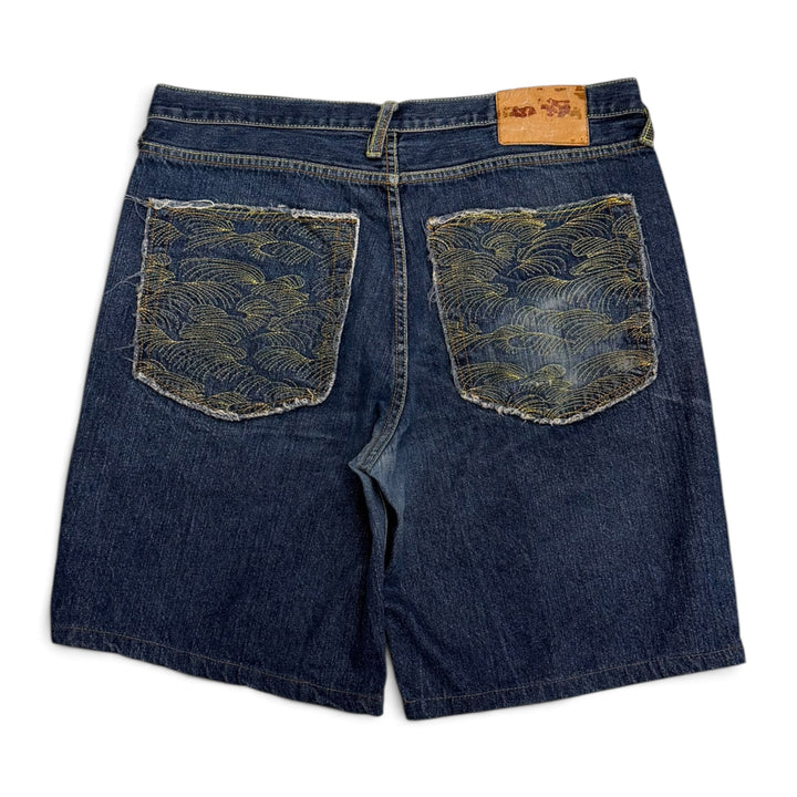 Vintage Rmc Hip Hop Baggy Shorts Blue (36)