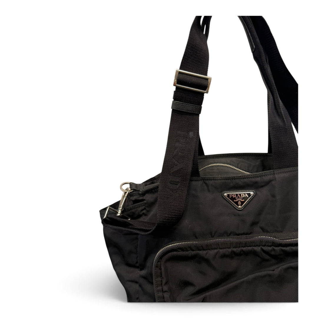 Prada Nylon Shopping Shoulder Bag