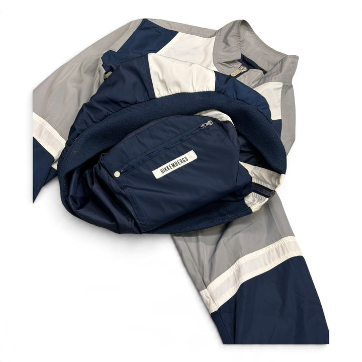Bikkemberg White & Navy Tracksuit Jacket (M)