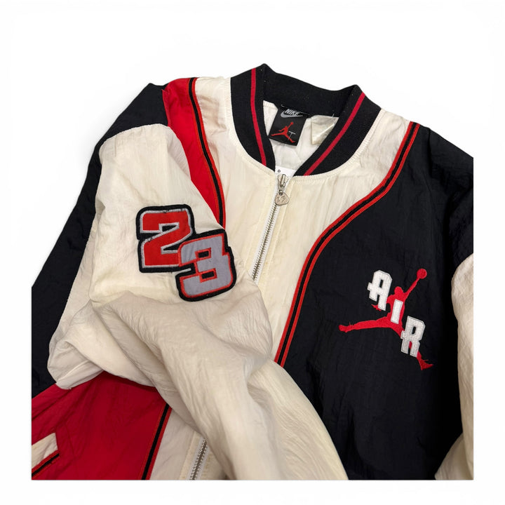 Vintage Nike Jordan Red & Off White Bomber Varsity Jacket (XL)