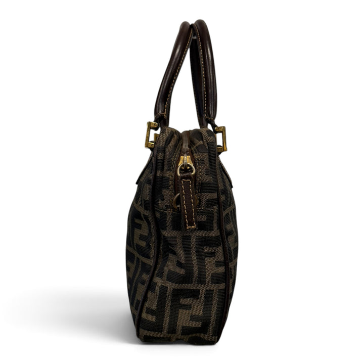 Fendi Zucca Print Brown Mini Handbag