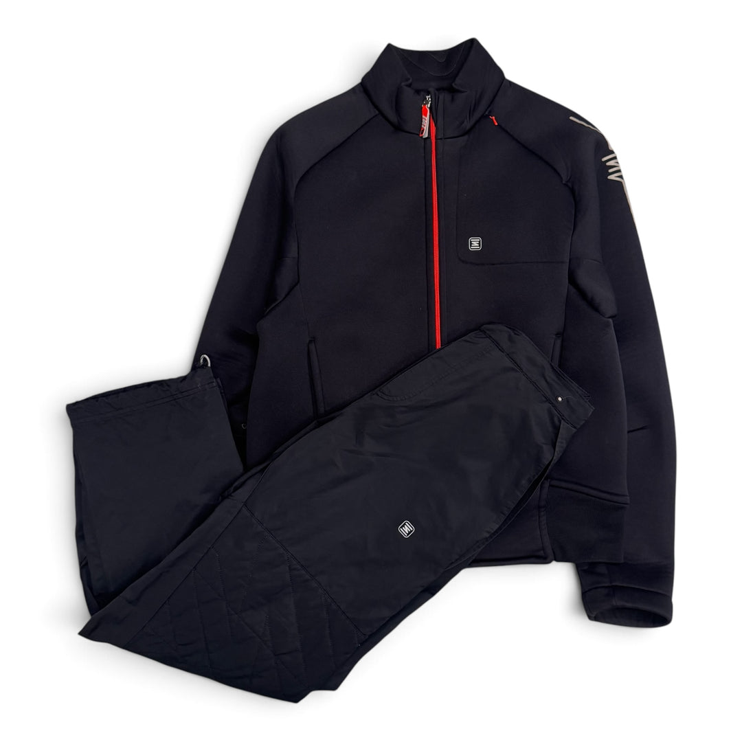 Vintage Nike Shox Neoprene Zip Up Jacket Set Black (L)