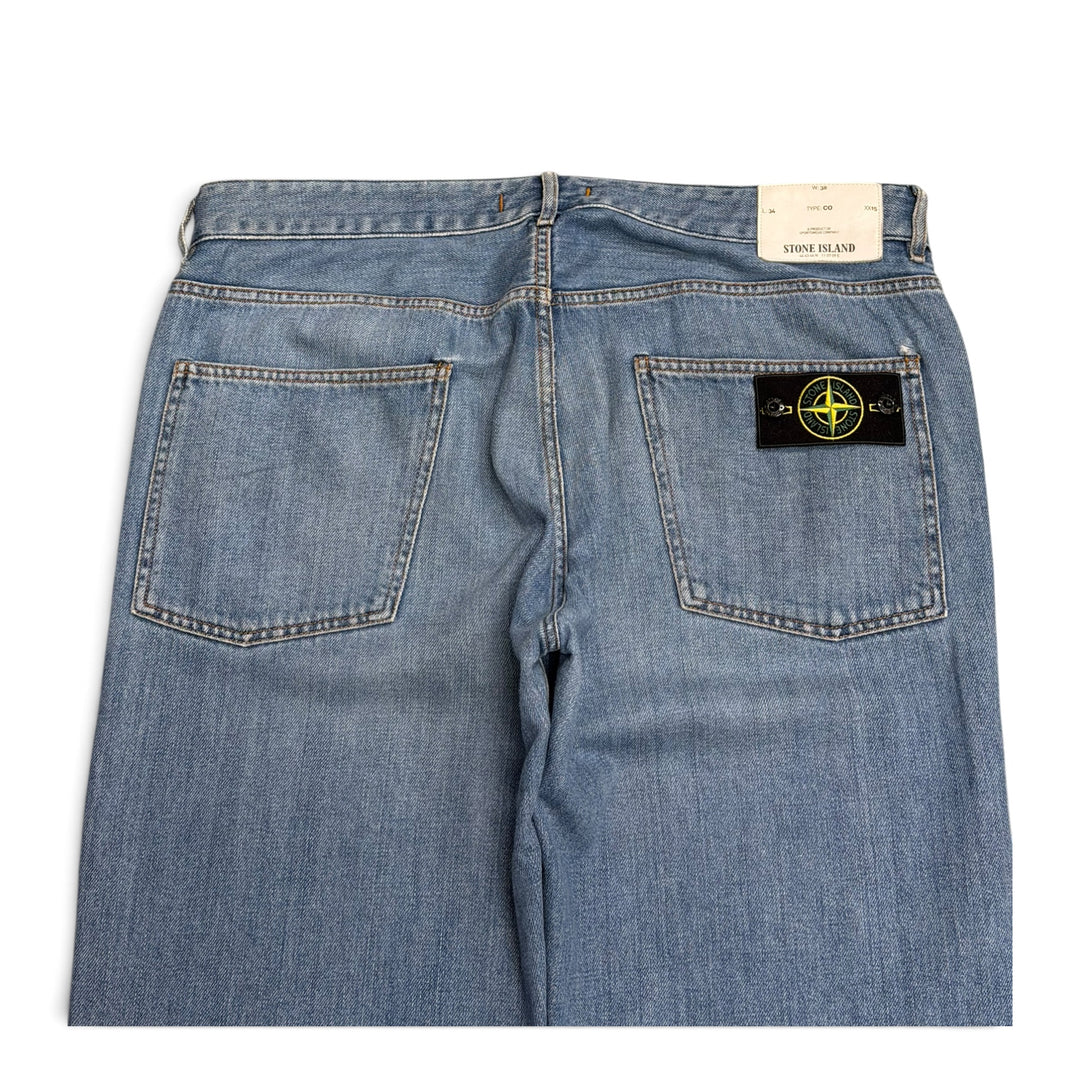 Vintage Stone Island Baggy Jeans Blue (38)