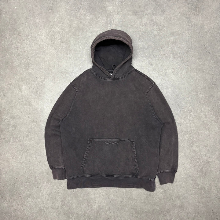 Palace Brown Super Heavyweight Embroidered Pullover Hoodie (XL)
