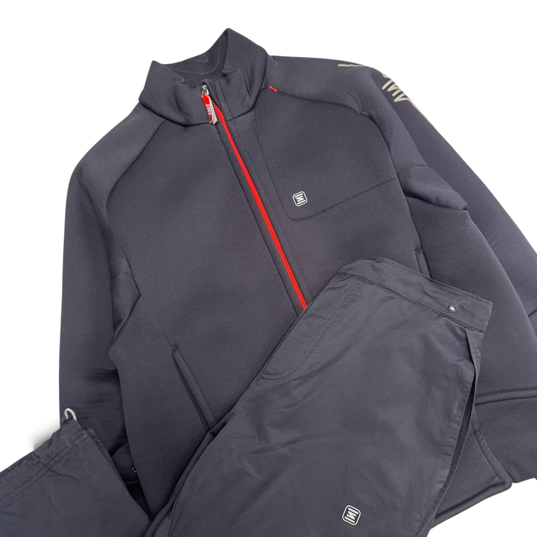 Vintage Nike Shox Neoprene Zip Up Jacket Set Black (L)