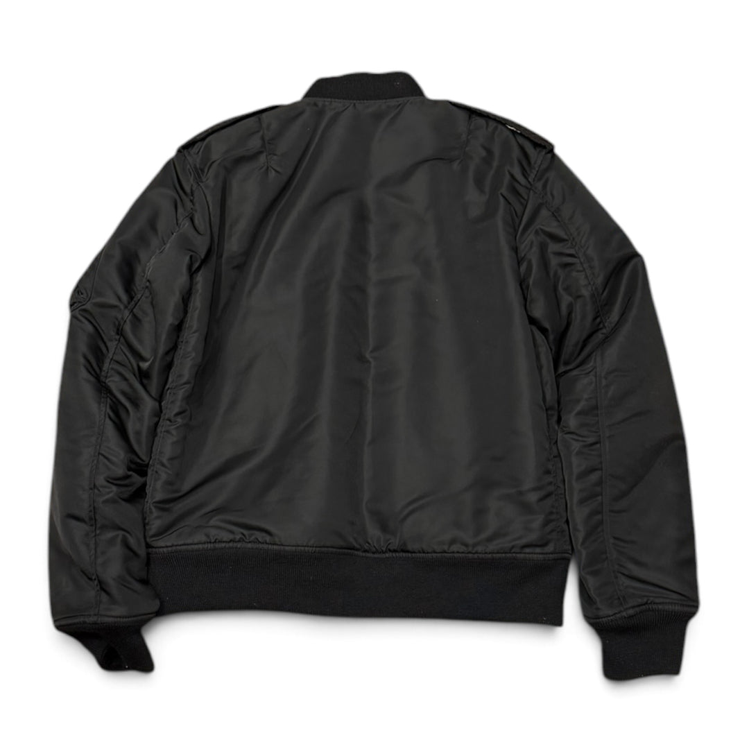 Saint Laurent Black Nylon Bomber Jacket (S)