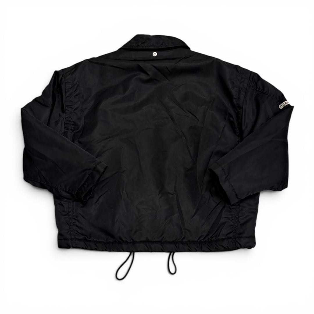 Vintage Energie Black Nylon Fireman Clasp Jacket (M)