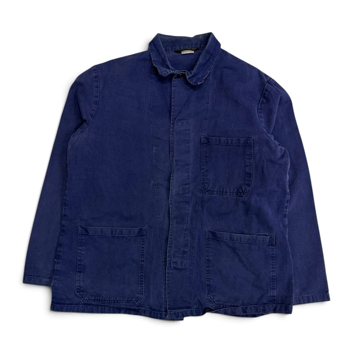Vintage French Chore Jacket Faded Navy  (L)